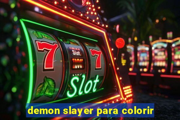 demon slayer para colorir